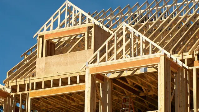 Bare Wood House Structure