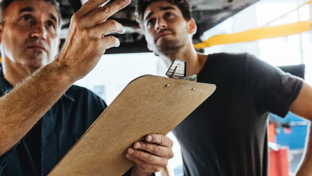 Two Contractors Inspecting